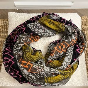 Anthropologie scarf multicolor eclectic